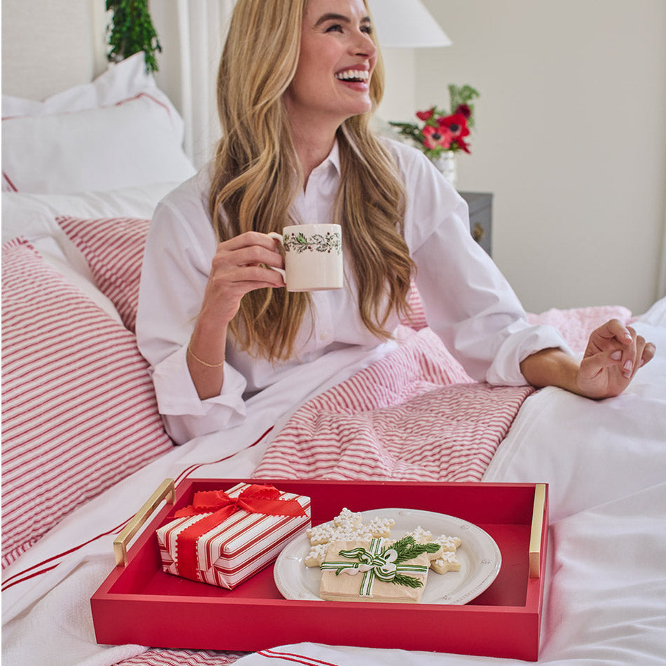 Ticking Stripe Classic Quilt